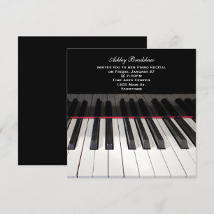 Piano Tangentbord för skäl Inbjudan