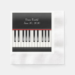 Piano Tangentbord för skäl Piano Pappersservett