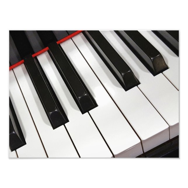 Piano Tangentbord Fototryck (Framsidan)