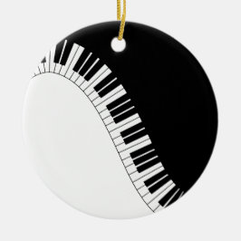 Piano Tangentbord Julgransprydnad Keramik