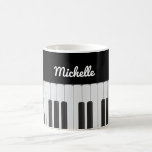 Piano tangentbord kaffemugg