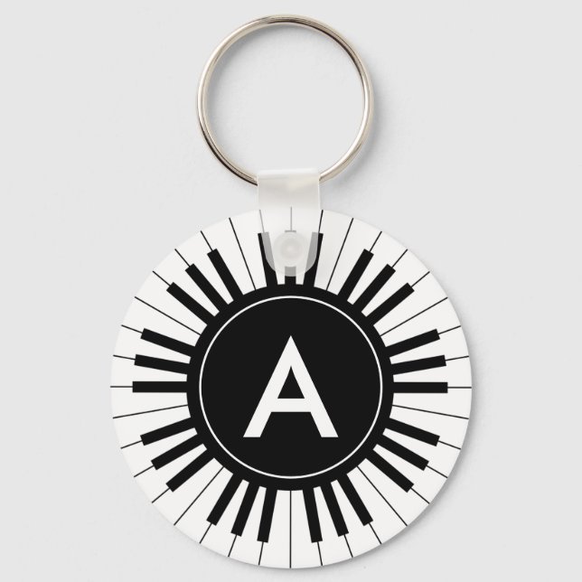 Piano tangentbord Keychain Nyckelring (Framsida)