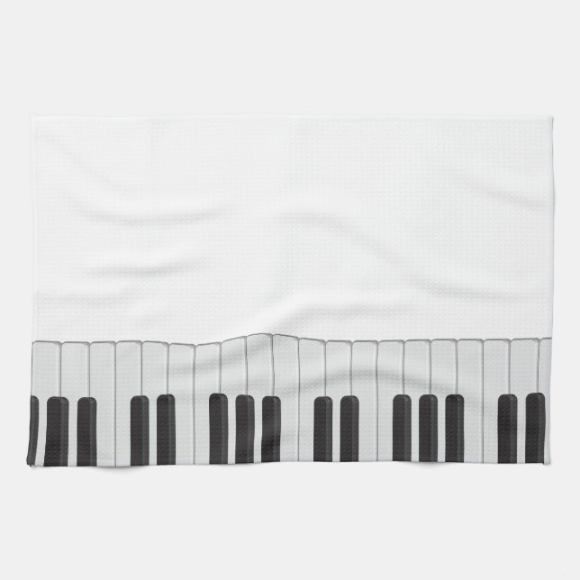 Piano tangentbord kökshandduk (Horisontell)