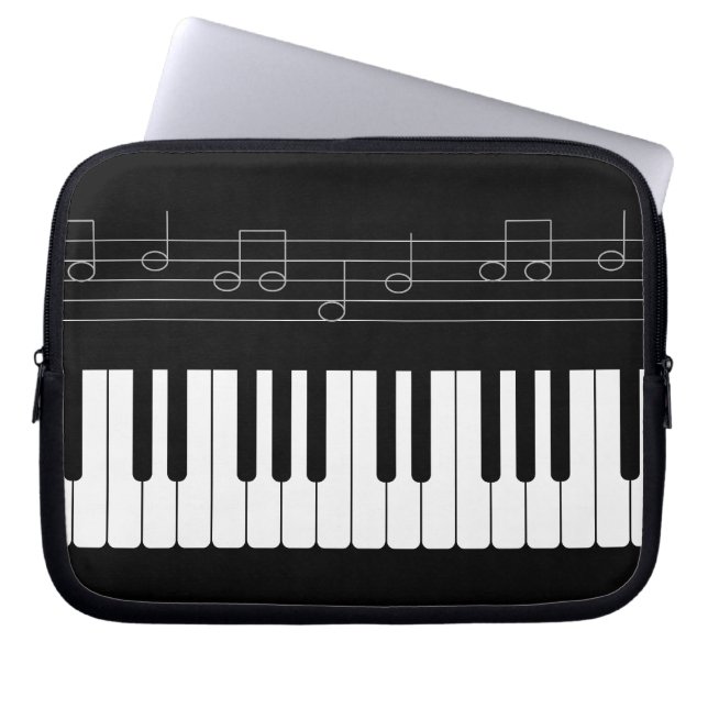 Piano tangentbord laptop fodral (Framsidan)