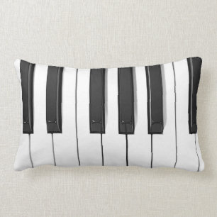 Piano Tangentbord Lumbar Dekorativ kudde