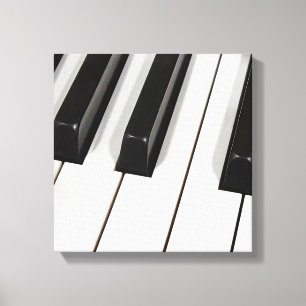 Piano tangentbord Makro Canvastryck