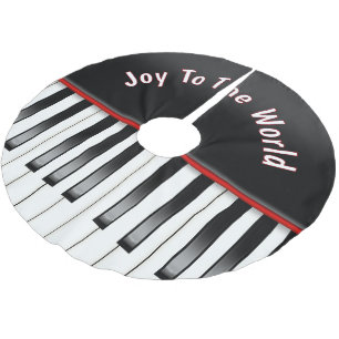 Piano Tangentbord med citat Julgransmatta Borstad Polyester