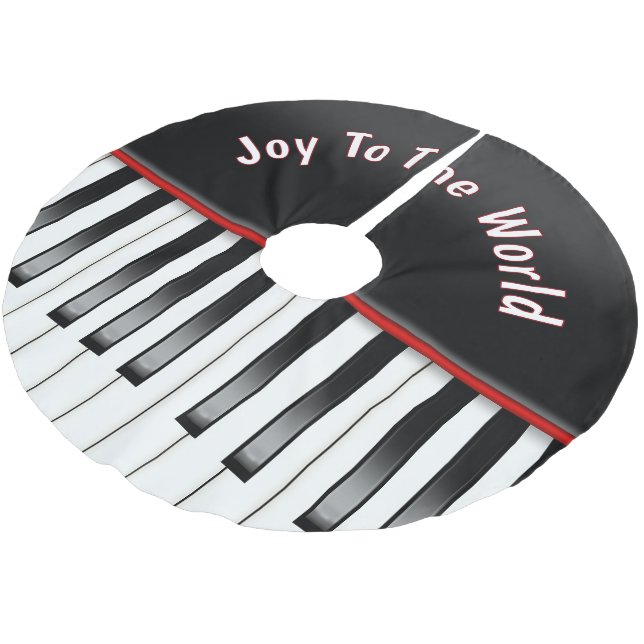 Piano Tangentbord med citat Julgransmatta Borstad Polyester (Vinklad)