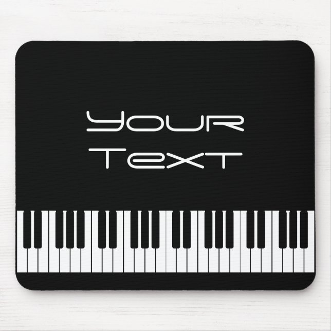 Piano Tangentbord Mousepad Musmatta (Framsidan)