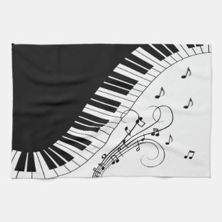 Piano Tangentbord Music Design Kökshandduk