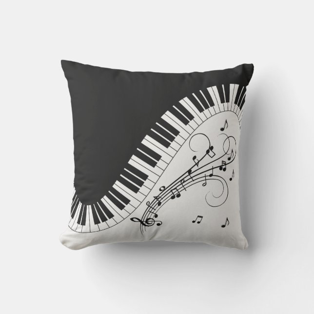 Piano Tangentbord Music Design Kudde (Framsida)