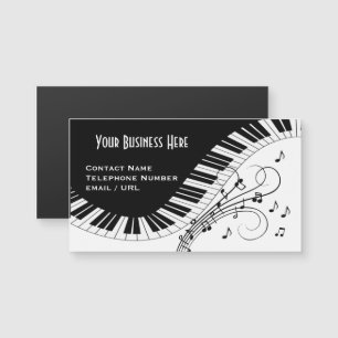 Piano Tangentbord Music Design Magnetic Affärskort