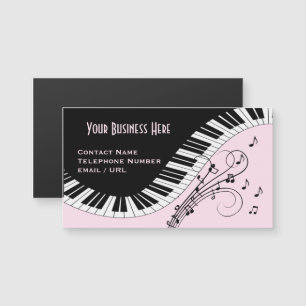 Piano Tangentbord Music Design Magnetic Affärskort