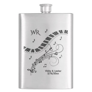 Piano Tangentbord Music Design Monogram Fickplunta