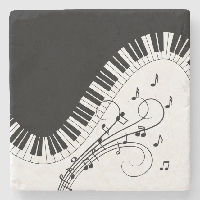 Piano Tangentbord Music Design Stenunderlägg (Framsidan)