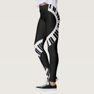 Piano Tangentbord Music Leggings
