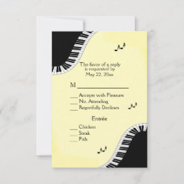 Piano Tangentbord Music OSA med Menu Gult Kort