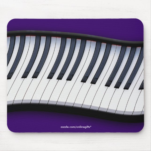 Piano Tangentbord Music-Theme Mousepad Musmatta (Framsidan)