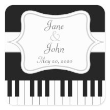 Piano Tangentbord Music Wedding Favor