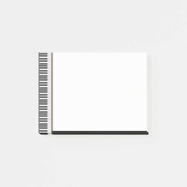 Piano Tangentbord Musician Musical Musical Musical Post-it Block (Framsida)