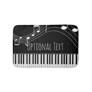 Piano Tangentbord & Musik noter Badrumsmatta