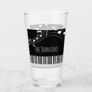 Piano Tangentbord & Musik noter Glaskopp