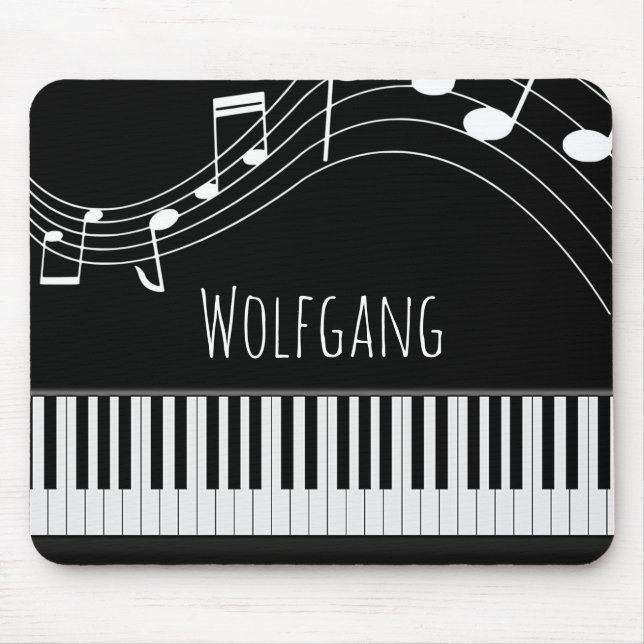 Piano Tangentbord & Musik noter Musmatta (Framsidan)