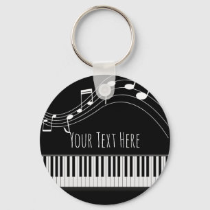 Piano Tangentbord & Musik noter Nyckelring