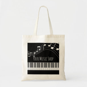 Piano Tangentbord & Musik noter Tygkasse