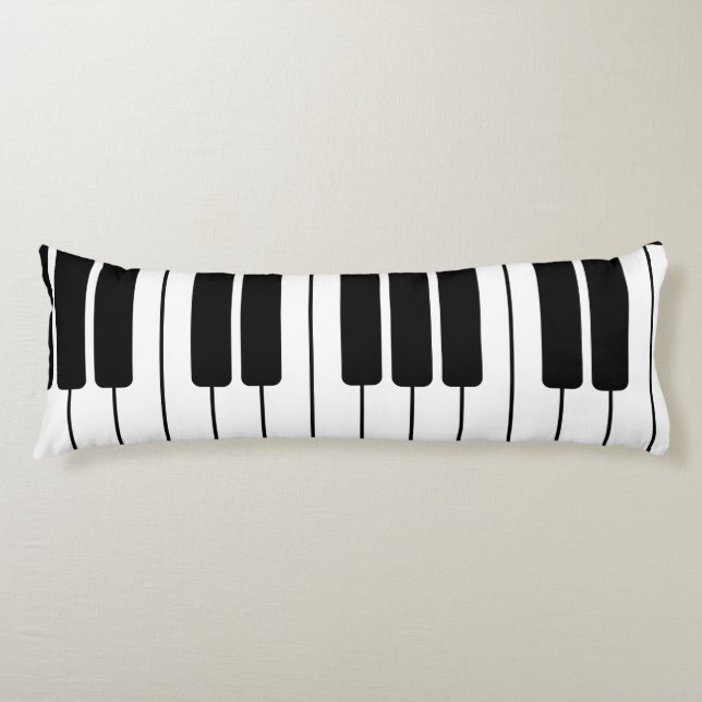 Piano tangentbord musiker presenter jumbo novelty  kroppskudde (Framsidan)