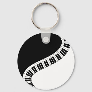 Piano Tangentbord-musikkedjan Nyckelring