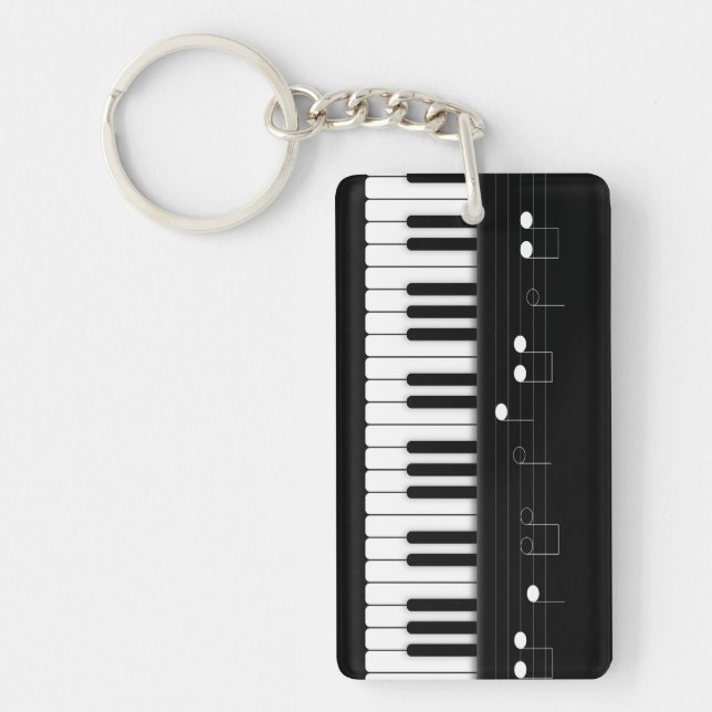 Piano tangentbord nyckelring (Framsidan)