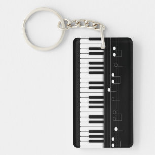 Piano tangentbord nyckelring