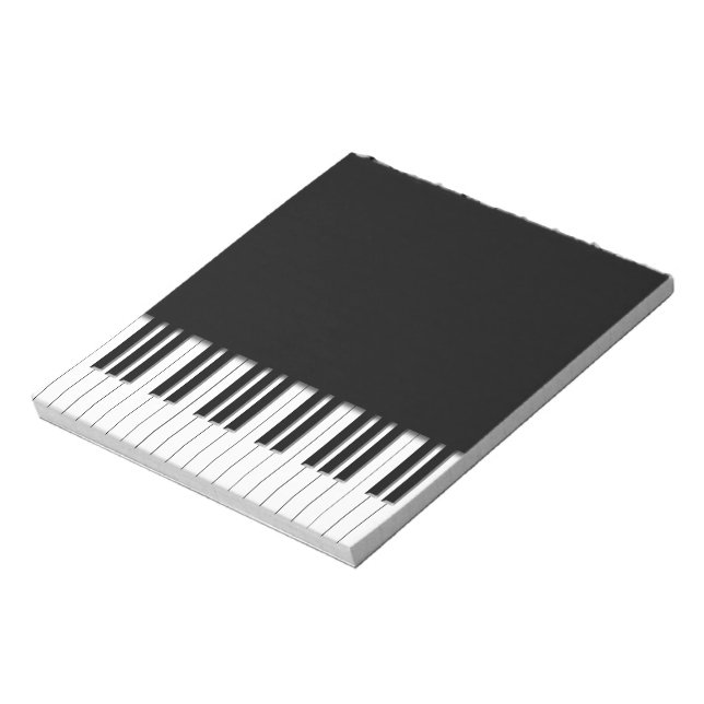 Piano Tangentbord Nycklar Anteckningsblock (Roterad)