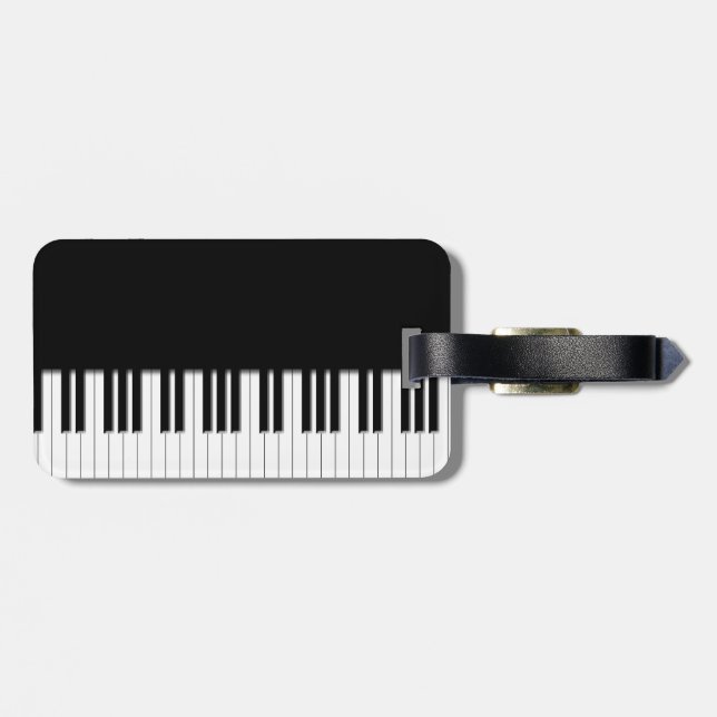 Piano Tangentbord Nycklar Bagagebricka (Baksida Vågrät)