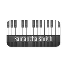 Piano Tangentbord Nycklar Design Namn bricka