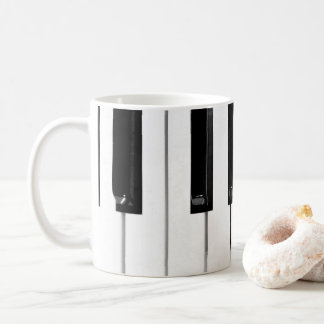 Piano Tangentbord Nycklar Kaffemugg