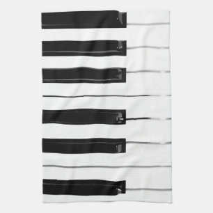 Piano Tangentbord Nycklar Kökshandduk