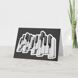 Piano tangentbord nycklar kort