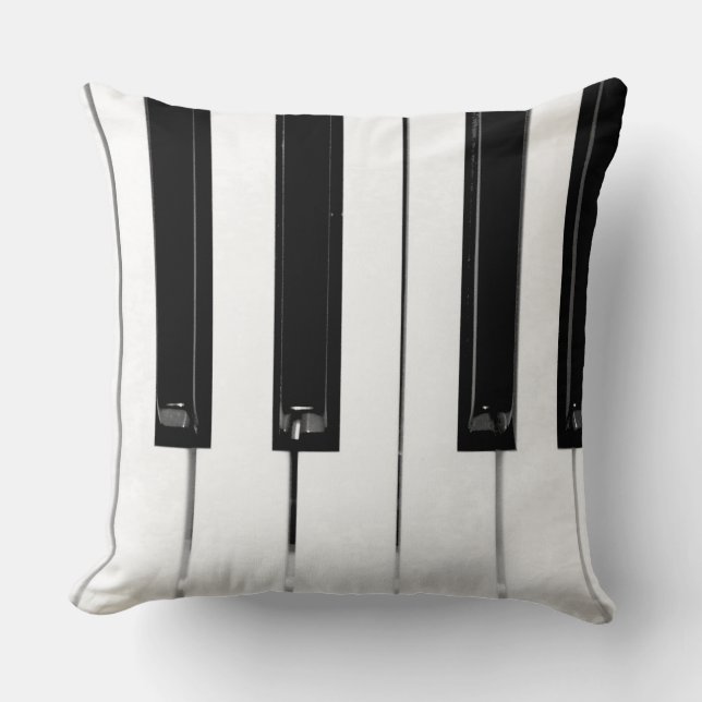 Piano Tangentbord Nycklar Kudde (Framsida)
