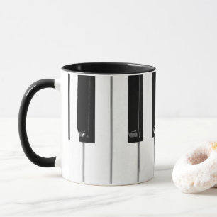Piano Tangentbord Nycklar Mugg