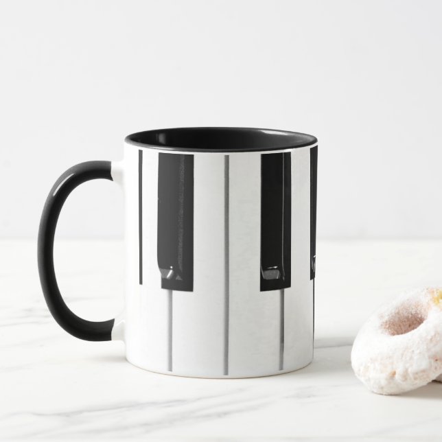 Piano Tangentbord Nycklar Mugg (Med munk)