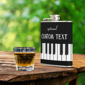 Piano Tangentbord och anpassade, svart och vit Fickplunta