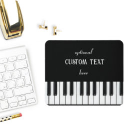Piano Tangentbord och anpassade, svart och vit Musmatta