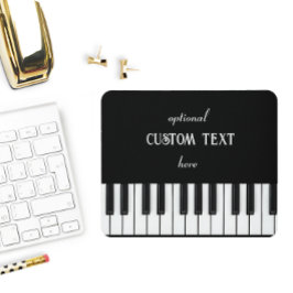 Piano Tangentbord och anpassade, svart och vit Musmatta