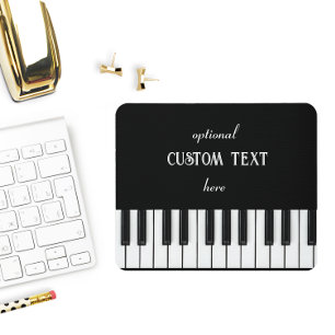 Piano Tangentbord och anpassade, svart och vit Musmatta