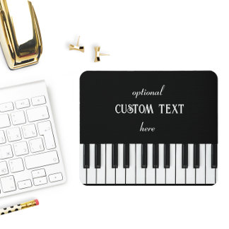 Piano Tangentbord och anpassade, svart och vit Musmatta