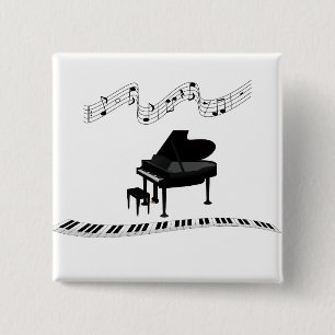Piano, tangentbord och musik noter knapp