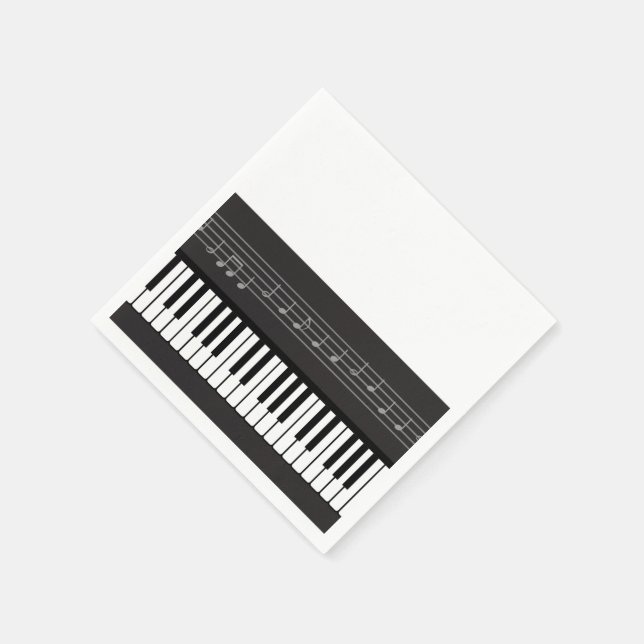 Piano Tangentbord Pappersservett (Hörn)