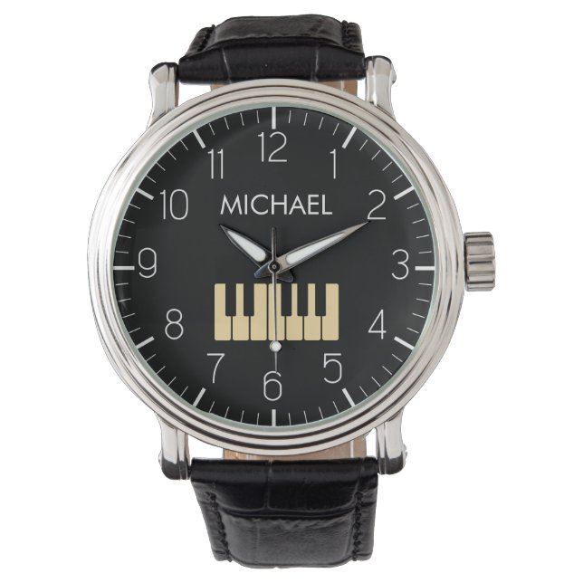 Piano Tangentbord Personlig Musician's Armbandsur (Framsida)